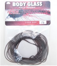 Материал для тела HENDS Body Glass Half Round 1,2мм цв.dark brown BGP-14(Чехия)