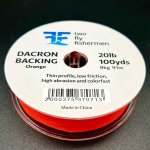 Бэкинг TWO FLY FISHERMAN 100yd 20lb цв.orange(Китай)