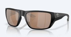 Очки поляризац.COSTA DEL MAR Finlet matte black/copper silver mirror 580 стекло(США)