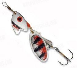 Блесна вращ. MEPPS Tandem Trout №1 цв.black/silver/red(Франция)