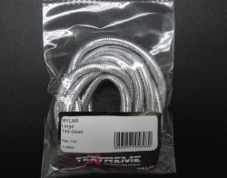 Трубка плетеная TEXTREME Mylar Large цв.140 silver(Италия)