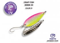 Блесна кол. CRAZY FISH Sense 3гр. цв.25(Тайвань)