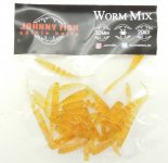 Приманка JOHNNY FISH Worm Mix 30 цв.07 20шт.(Россия)