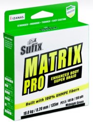 Шнур SUFIX Matrix Pro цв.midnight green 135м 0,18мм(Китай)