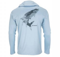 Термофутболка SIMMS Tech Hoody Artist Series LS цв.tarpon woodland camo stee/s р-р XL(Эль-Сальвадор)