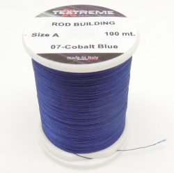 Нитки для монтажа колец TEXTREME size A 100м цв.07 cobalt blue(Италия)