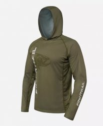 Термофутболка FINNTRAIL Wave Big Fish LS 6609 Hood UV цв.khaki р-р L(Китай)