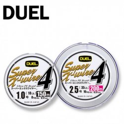 Шнур DUEL PE Super X-Wire 4 цв.silver 150м р-р 1,0, 0,17мм(Япония)