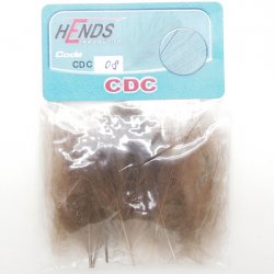 Перья CDC HENDS 25шт. цв.nature brown CDC-25-08(Чехия)