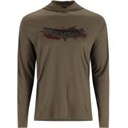 Термофутболка SIMMS Tech Hoody Artist Series LS цв.dark stone/musky р-р M(Эль-Сальвадор)