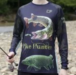 Футболка CRAZY FISH джерси UV 50+ Pike Hunter black р-р L(Китай)