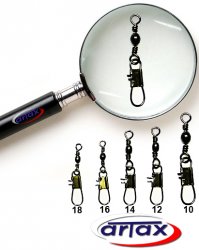 Вертлюг с застежкой ARTAX BSIS №16 10шт.(Корея)