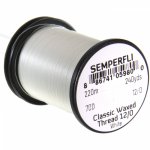 Нить монтажная SEMPERFLI Classic Waxed Thread 70D 220м 12/0 цв.white(Великобритания)