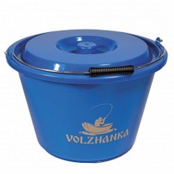 Ведро для замешивания прикормки VOLZHANKA с крышкой 17л AC028(Китай)