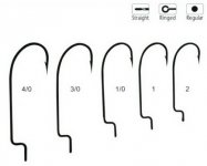 Крючки офсетные ВОЛЖАНКА O'Shaughnessy Worm №4/0 5шт.(Корея)