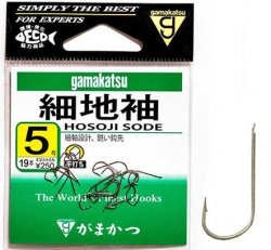 Крючки GAMAKATSU Hosoji Sode BRN №2.5 19шт.(Япония)
