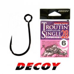 Крючки DECOY Trouting Single 28 №4 16шт.(Япония)