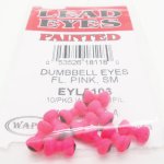 Глаза-гантельки WAPSI Dumbbell large цв.fluo pink 10шт.(США)