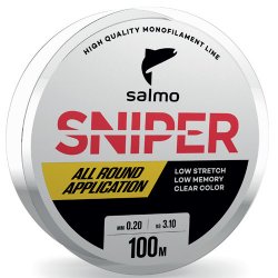 Леска SALMO Sniper цв.clear 100м 0,30мм(Китай)