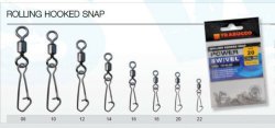 Вертлюг с застежкой TRABUCCO Rolling Hooked Snap №22 арт.100-66-220 12шт.(Китай)