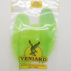 Перья гуся VENIARD Shoulder цв.fluo green(Англия)