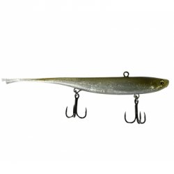 Зимний слаг JIG IT Whale Tail 110мм 17гр. цв.F12 Smoky shiner(Китай)