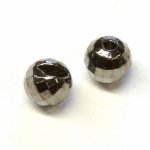 Головки вольфрам гран. с вырезом FLY-FISHING 4,0мм цв.черный никель 10шт.(Россия)