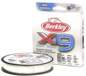 Шнур BERKLEY X9 Braid цв.crystal 150м 0,20мм(США)