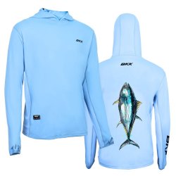 Футболка BKK Long Sleeve Performance Shirt New Tuna цв.Light Blue р-р L(Китай)