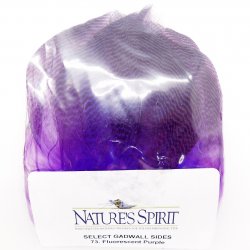 Перья утки Gadwall NATURE'S SPIRIT цв.fluo purple(Канада)