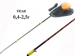 Удочка зимняя MF Ice Чужой КомбоSoft R-Sport-Tele 0,4-2,5гр.(Россия)