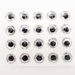 Глаза эпокс. FLY-FISHING 6мм цв.серебро 20шт.(США)