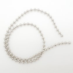 Глаза-цепочка WAPSI medium 1/8 цв.silver(США)
