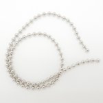 Глаза-цепочка WAPSI medium 1/8 цв.silver(США)