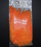 Перья из седла петуха HARELINE цв.fire orange(США)