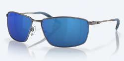 Очки поляризац.COSTA DEL MAR Turret matte dk.gunmetal/blue mirror 580 поликарбонат(США)
