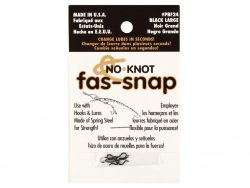 Застежка безузловая KIPPER No Knot Fas-Snap black №L 5шт.(США)