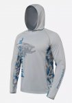 Термофутболка FINNTRAIL Wave Big Fish LS 6609 Hood UV цв.grey р-р M(Китай)