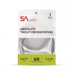 Подлесок SCIENTIFIC ANGLERS Absolute Trout Presentation 11ft 4x(Япония)