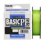 Шнур SUNLINE Basic PE 4 цв.light green 150м р-р 1,2, 0,187мм(Япония)
