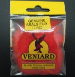 Даббинг VENIARD из подшерстка тюленя Seals Fur Genuine цв.fluo red(Англия)