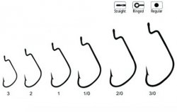 Крючки офсетные ВОЛЖАНКА Offset Worm №3 5шт.(Корея)