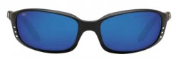 Очки поляризац.COSTA DEL MAR Brine matte black/blue mirror 580 стекло(США)