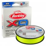 Шнур BERKLEY X9 Braid цв.fluoro green 150м 0,10мм(США)