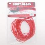 Материал для тела HENDS Body Glass Half Round 1,2мм цв.red BGP-193(Чехия)