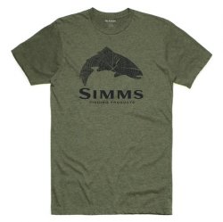 Футболка SIMMS Wood Trout Fill цв.military heather р-р XL(Эль-Сальвадор)