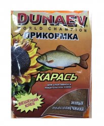 Прикормка DUNAEV Карась жмых подсолнечника 0,9кг(Россия)