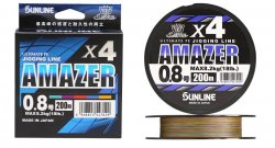 Шнур SUNLINE Salti Mate Amazer PE 4 200м р-р 1,2, 0,185мм(Япония)