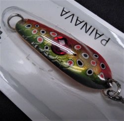 Блесна кол. KUUSAMO Rasanen 70 20гр. бусинка цв.BL/GR/G/O-C UV(Финляндия)