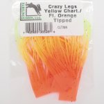 Ножки резиновые HARELINE Crazy цв.yellow chart./fluo orange tip(США)